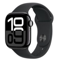 Apple Watch Series 10 (GPS + Cellular) - Caja de aluminio azabache 46 mm - Correa deportiva negra - Talla S/M