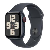 Apple Watch SE (GPS + Cellular) - Caja de aluminio Medianoche de 40 mm - Correa deportiva color medianoche - Talla S/M
