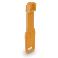 Bloqueador de puertos RJ45, naranja, 10x y 1 llave
