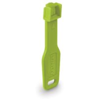 Bloqueadores de puertos RJ-45 (sin llave) - Paquete de 10, + 1 llave, verde