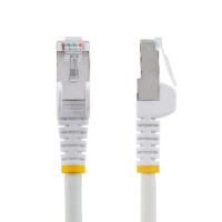 Cable 0 5m de Red Cat6a Blanco Snagless PoE++ 100W RJ45