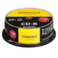 CD-R Box 25 discos 700 MB/80 min., velocidad 52x