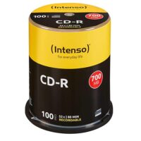 CD-R Box 100 discos 700 MB/80 min., velocidad 52x