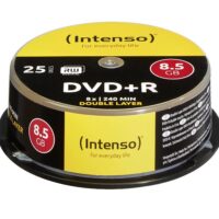 Box 25 Discos DVD+R 5,5 GB, Velocidad 8x   Doble Capa