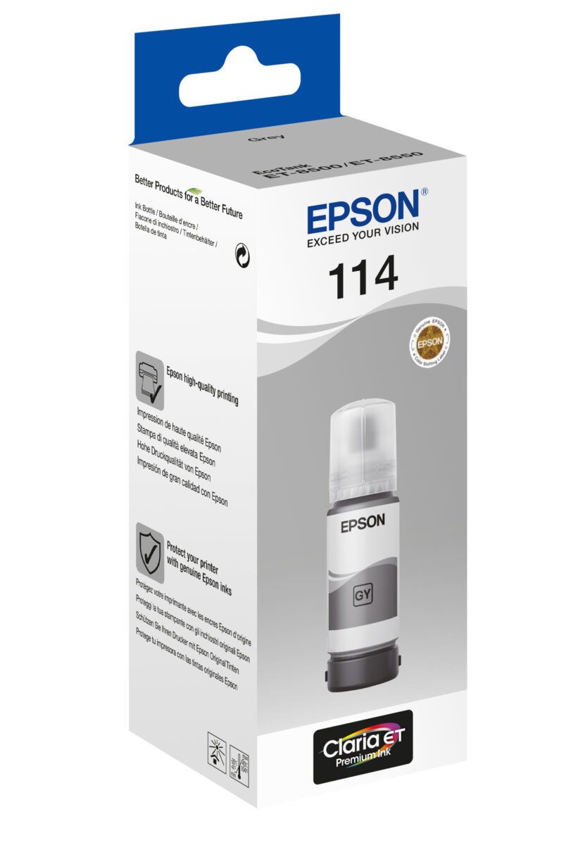 114 EcoTank Grey ink bottle 114 EcoTank Grey ink bottle
