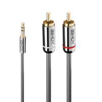 35333 - Cable de audio phono de 1 m y 3,5 mm, línea Cromo