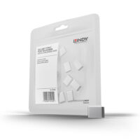 40439 - Bloqueadores de puertos USB tipo C (sin llave) - Paquete de 10, blanco
