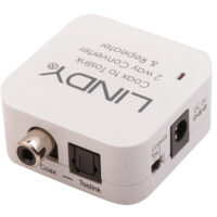 70411 -    atrás Convertidor bidireccional TosLink (óptico) y coaxial