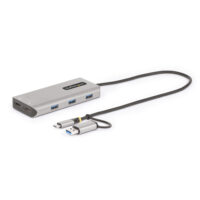 Adaptador multipuerto USB-C con dongle USB-C a USB-A