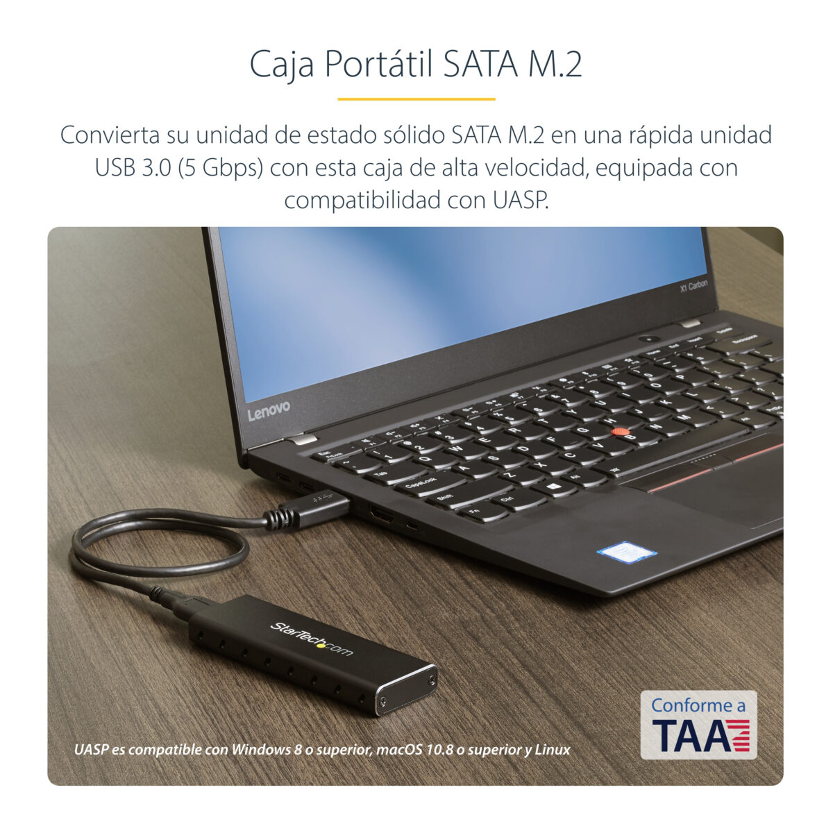 ADAPTADOR SSD M.2 A USB3 NGFF ADAPTADOR SSD M.2 A USB3 NGFF