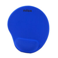 Alfombrilla ergonómica para ratón, Azul, Nilox