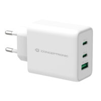 ALTHEA12W - Cargador PD USB GaN de 3 puertos y 65 W, USB-C x 2, USB-A x 1, QC 3.0