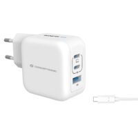 ALTHEA17W - Cargador PD USB GaN de 3 puertos y 67 W con cable de carga USB-C, USB-C x 2, USB-A x 1, QC 3.0, PPS