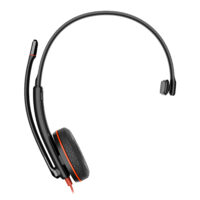 Auriculares monoaurales USB-C Poly Blackwire 3210 + adaptador USB-C/A (caja)