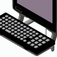 Bandeja de teclado VC80 e IKEY