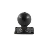 Base rectangular Zebra RAM con bola de goma de 2.25 ''