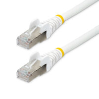 Cable 0 5m de Red Cat6a Blanco Snagless PoE++ 100W RJ45