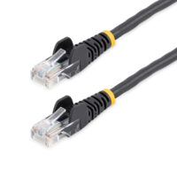 Cable 5m de red snagless Negro