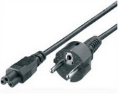 Cable de alimentación de alta calidad, C5 a Schuko, 1.8m