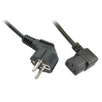 Cable de alimentación IEC, en ángulo, 3 m