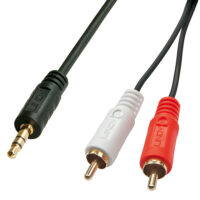 Cable de audio premium 2x Phono-3,5mm, 1m