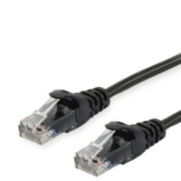 Cable de conexión Cat.6 U/UTP, 1.0m, Negro
