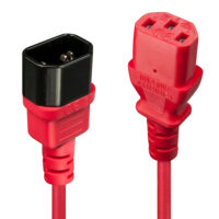 Cable de extensión IEC, rojo, 2 m