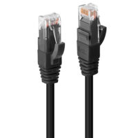 Cable de red Cat.6 U/UTP LSZH, negro, 2m