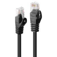 Cable de red Cat.6 U/UTP, negro, 3m