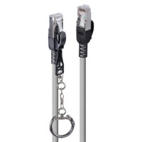 Cable de seguridad de red S/FTP LSZH Cat.6A de 1,5 m, gris
