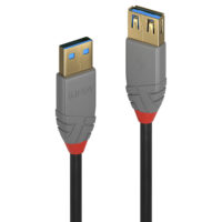 Cable extensión 3m USB 3.1 Gen1 A/A, Anthra