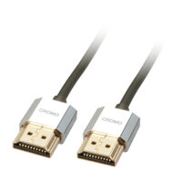 Cable HDMI CROMO delgado de alta velocidad con Ethernet, 0,5 m