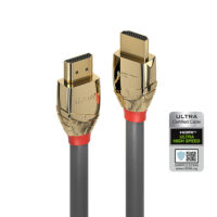 Cable HDMI de ultra alta velocidad de 3 m, línea dorada