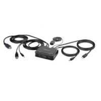 Cable Switch KVM Híbrido de 2 Puertos USB-C HDMI