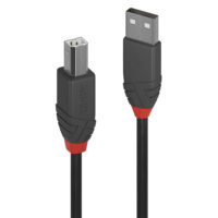 Cable USB 2.0 Tipo A a B de 0,2 m, Línea Antracita