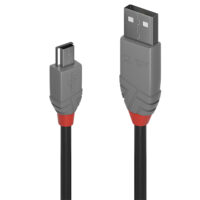 Cable USB 2.0 Tipo A a Mini-B de 5 m, Línea Antracita