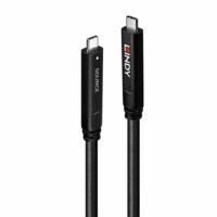 Cable USB 3.2 Gen 2 y DP 1.4 híbrido tipo C, 15m