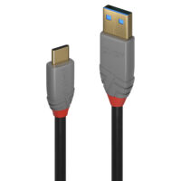Cable USB 3.2 tipo A a C, 10Gbps, 5A, PD, Anthra Line, 2m