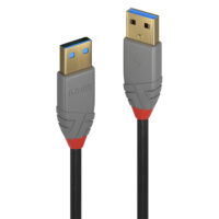 Cable USB 3.2 Tipo A de 0,5 m, 5 Gbps, Línea Antracita
