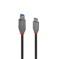 Cable USB 3.2 tipo C a B, 5Gbps, Anthra Line, 3m