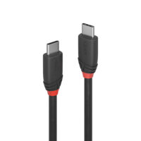 Cable USB 3.2 tipo C a C, 20 Gbps, Black Line, 1,5 m