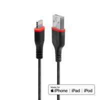 Cable USB tipo A a Lightning reforzado de 1 m