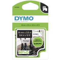 Cinta DYMO D1 12mm. X 3,5m. Nylon Flexible - Negro/blanco