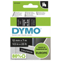 Cinta DYMO D1 12mmx7m - Blanco/Negro