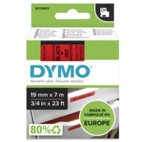 Cinta DYMO D1 19mmx7m - Negro/rojo