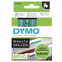 Cinta DYMO D1 19mmx7m - negro/verde