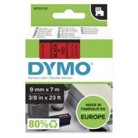 Cinta DYMO D1 9mmx7m - Negro/rojo