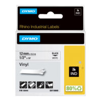Cinta DYMO ID1-12 vinilo - Blanco