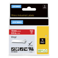 Cinta DYMO ID1-19 vinilo - Rojo