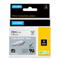 Cinta DYMO ID1-24 blanco (tubo termorrectráctil) - Blanco